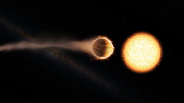 Der Exoplanet WASP-121b (künstlerische Darstellung)