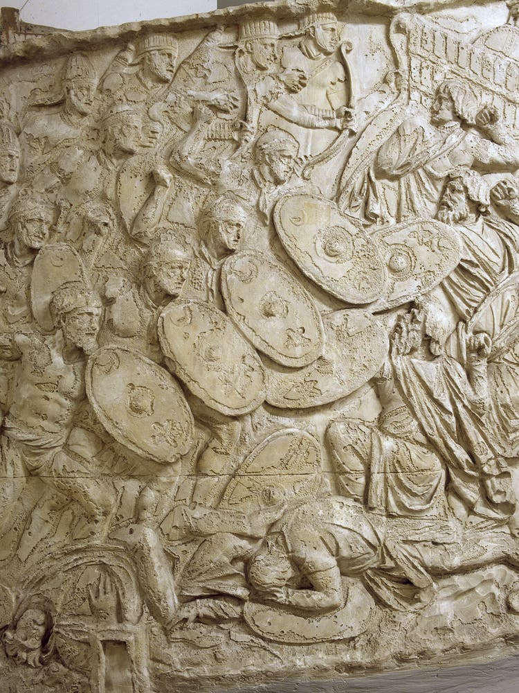 Gipsabguss eines Reliefs von der...