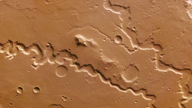 Flusslandschaft Nanedi Valles, Mars