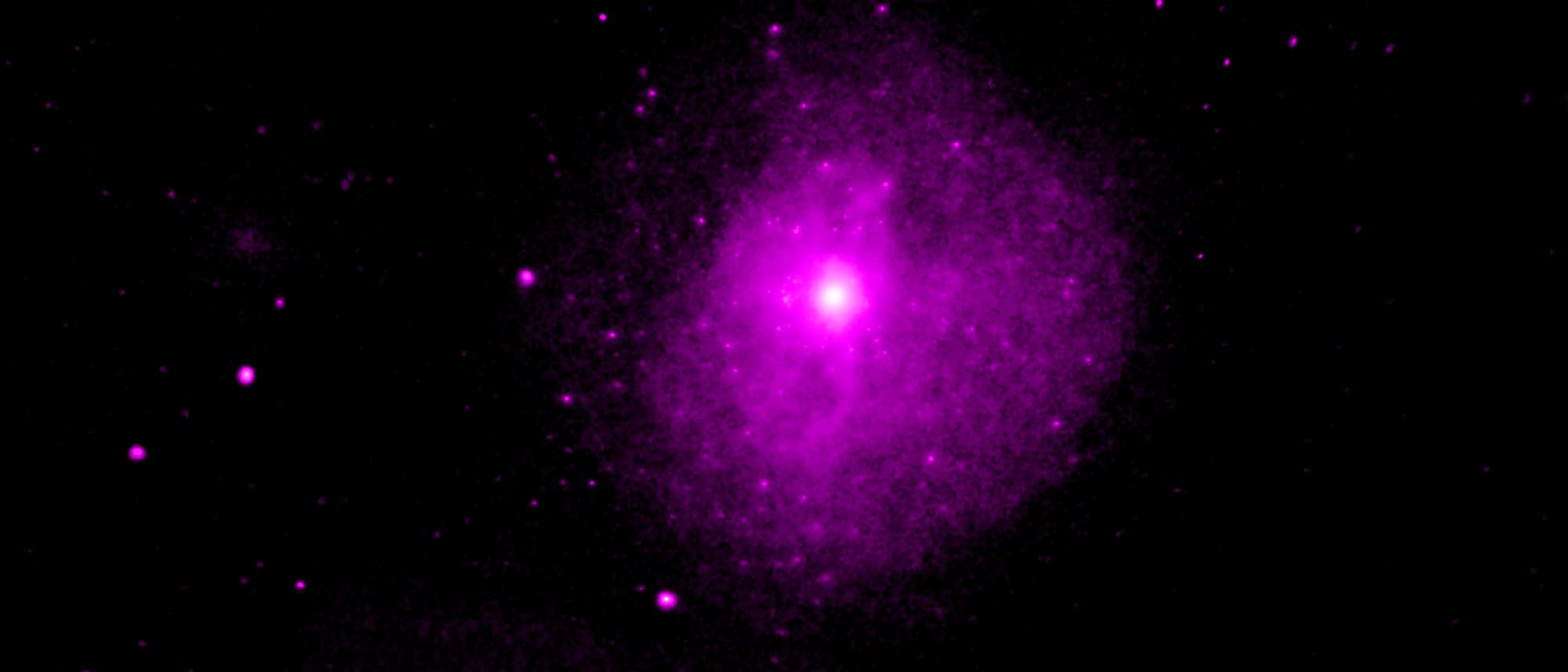 Fornax-Galaxienhaufen im Röntgenlicht (Ausschnitt) Fornax-Galaxienhaufen im Röntgenlicht (Ausschnitt)