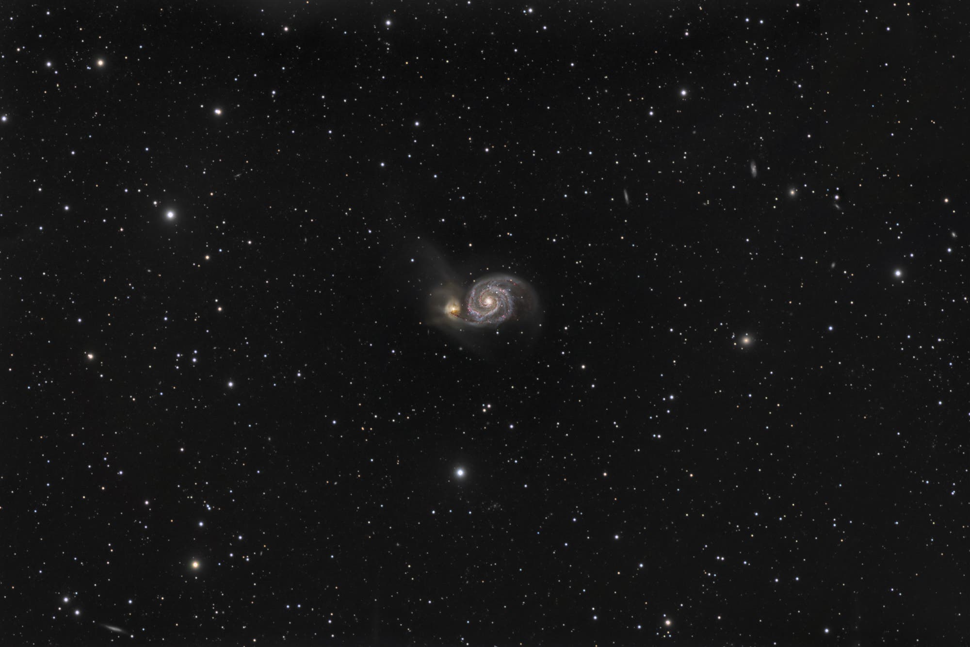Die Spiralgalaxie Messier 51