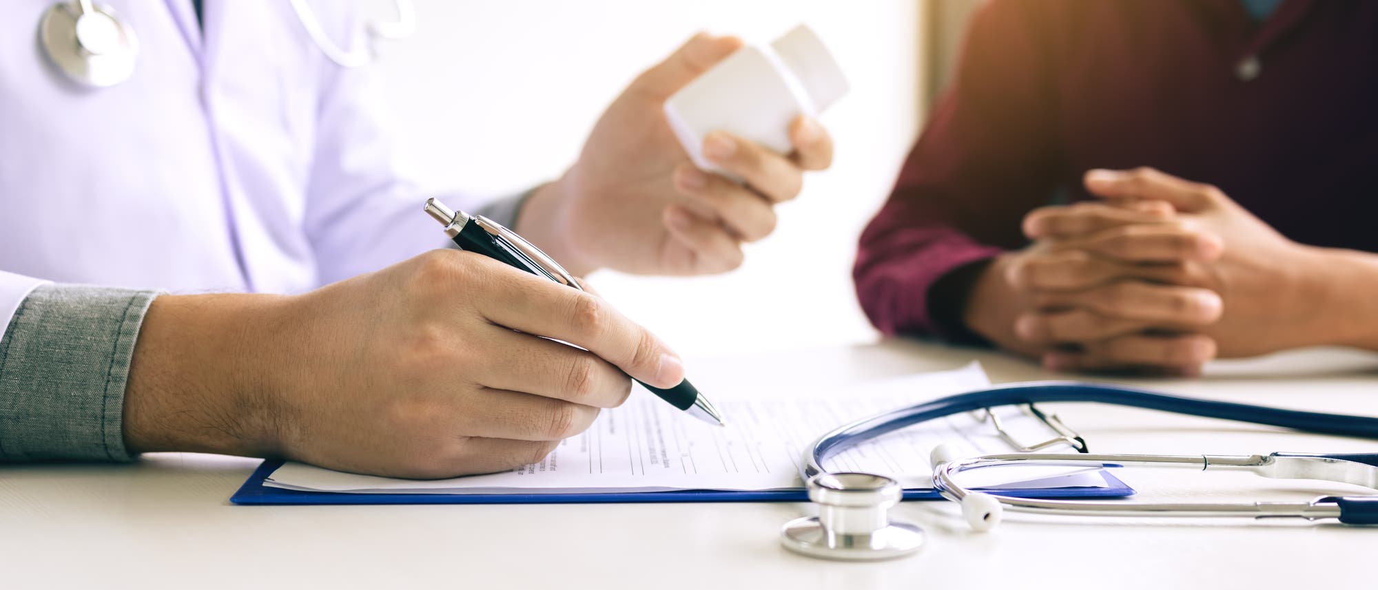 Arzt und Patient im Gespräch Arzt und Patient im Gespräch