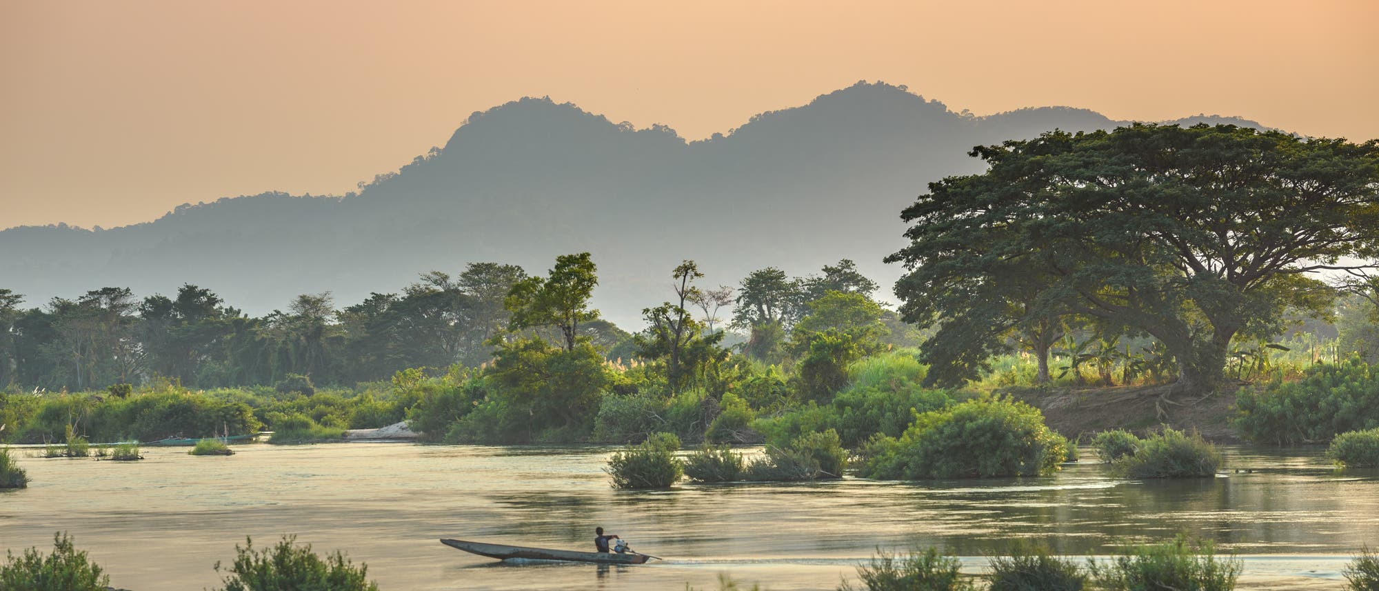 Der Mekong in Laos Der Mekong in Laos