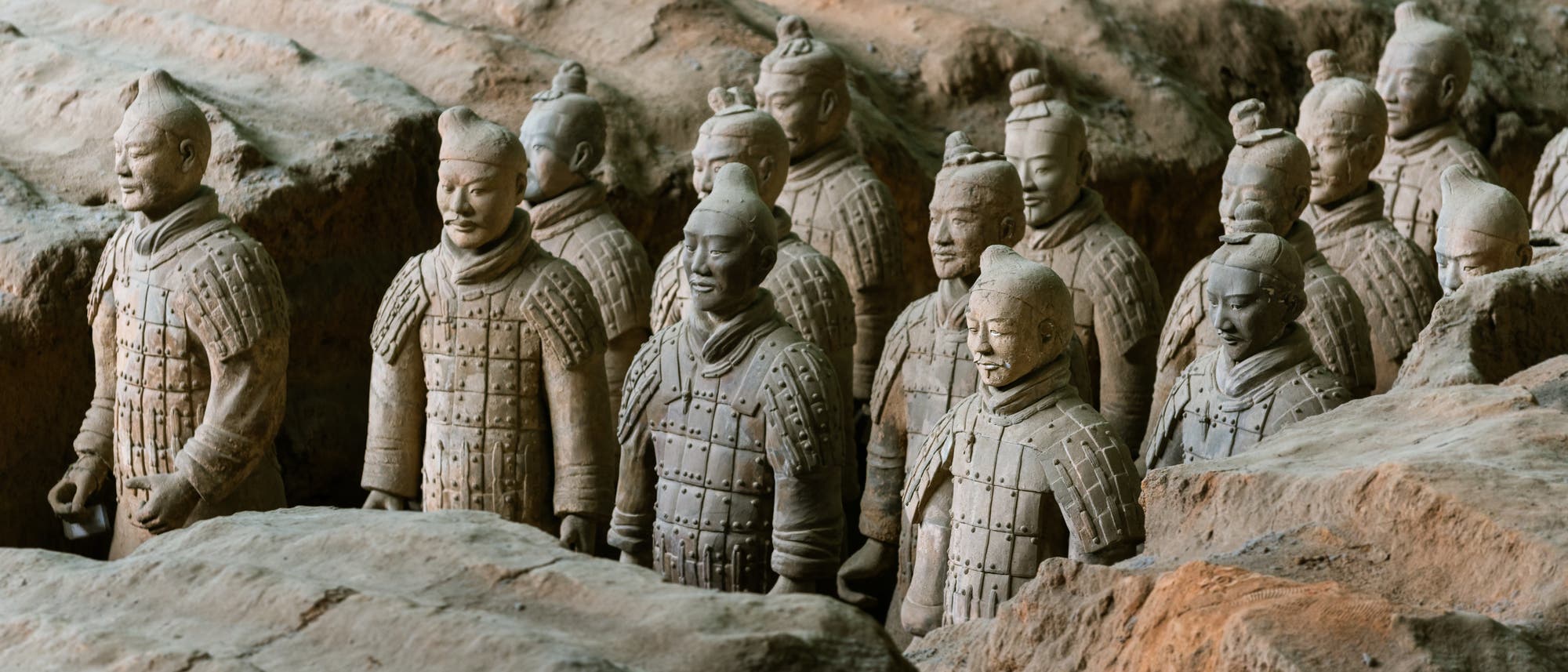 Terrakotta-Armee im Grab des ersten Kaisers von China Terrakotta-Armee im Grab des ersten Kaisers von China
