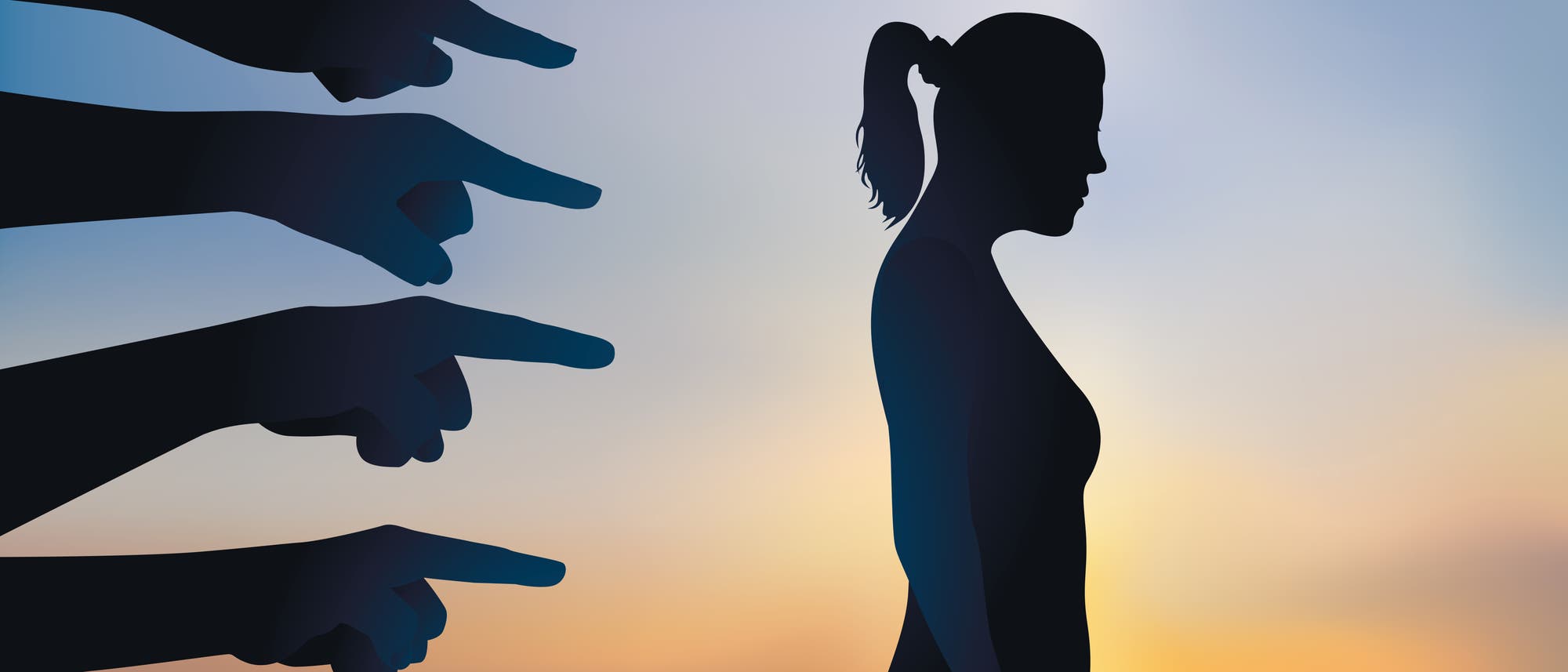 Frau im Schatten Frau im Schatten