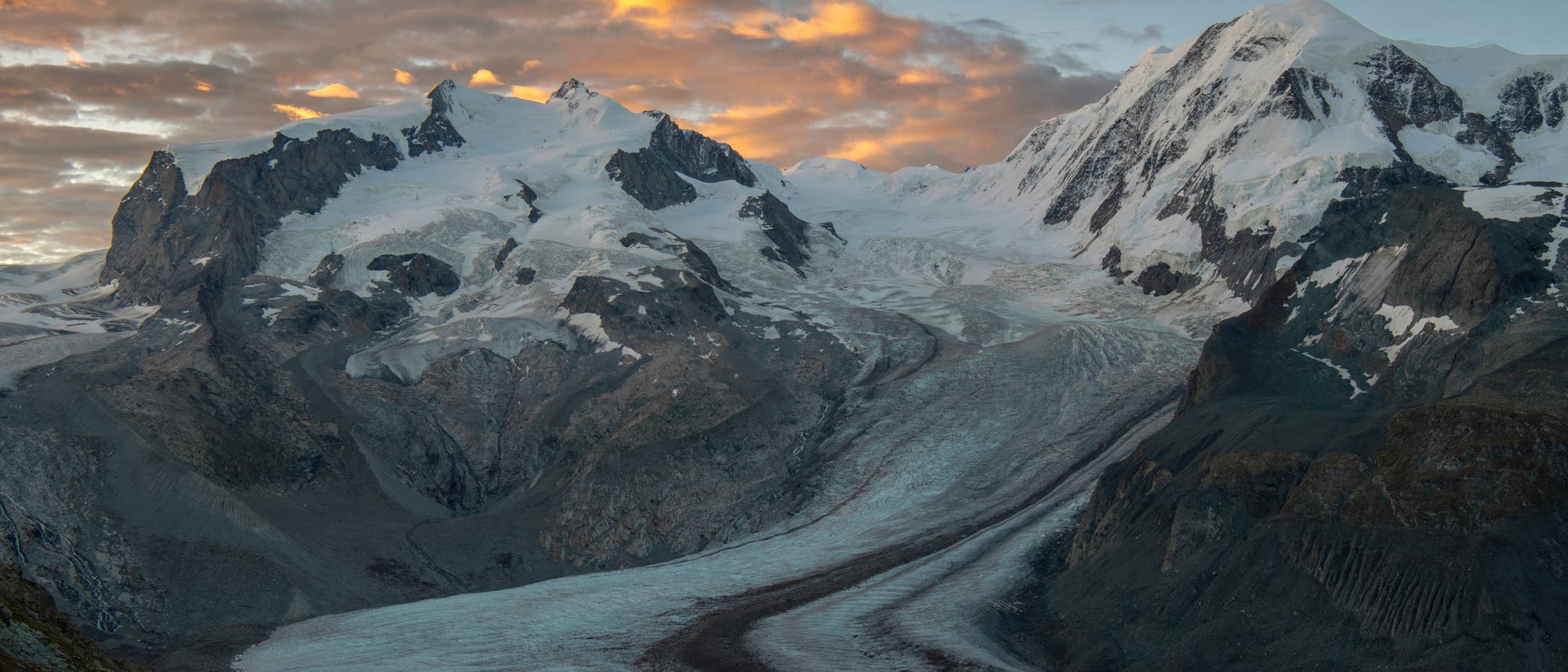 Monte Rosa und Gornergletscher Monte Rosa und Gornergletscher