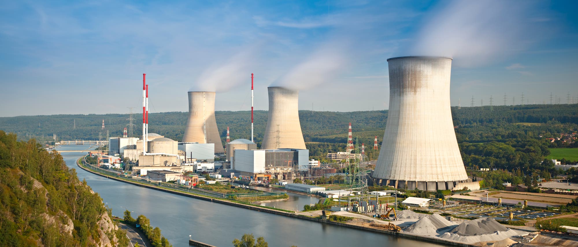 Das Kernkraftwerk Tihange in Belgien