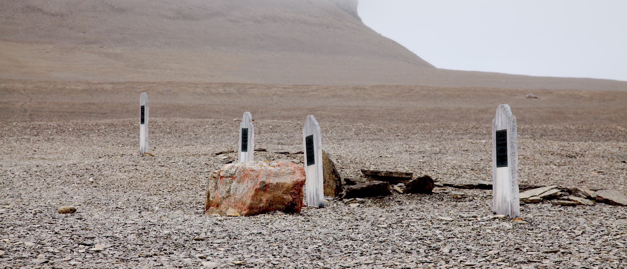 Gräber der Franklin-Expedition auf Beechey Island, Kanada Gräber der Franklin-Expedition auf Beechey Island, Kanada
