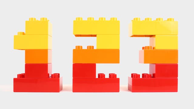 Die Ziffern 1, 2, 3 aus LEGO...