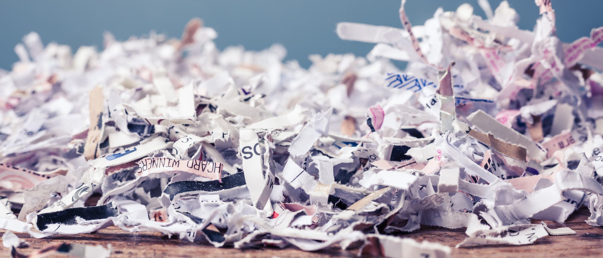 Geschreddertes Papier Geschreddertes Papier