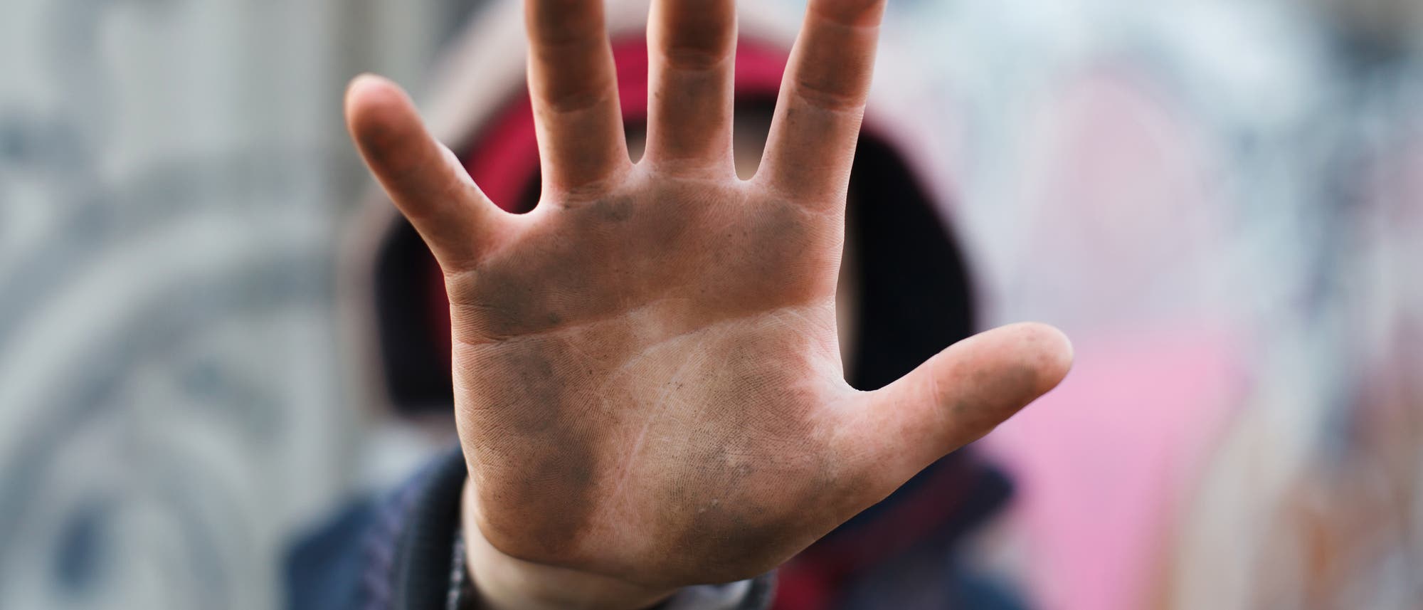 Hand eines Jungen Hand eines Jungen