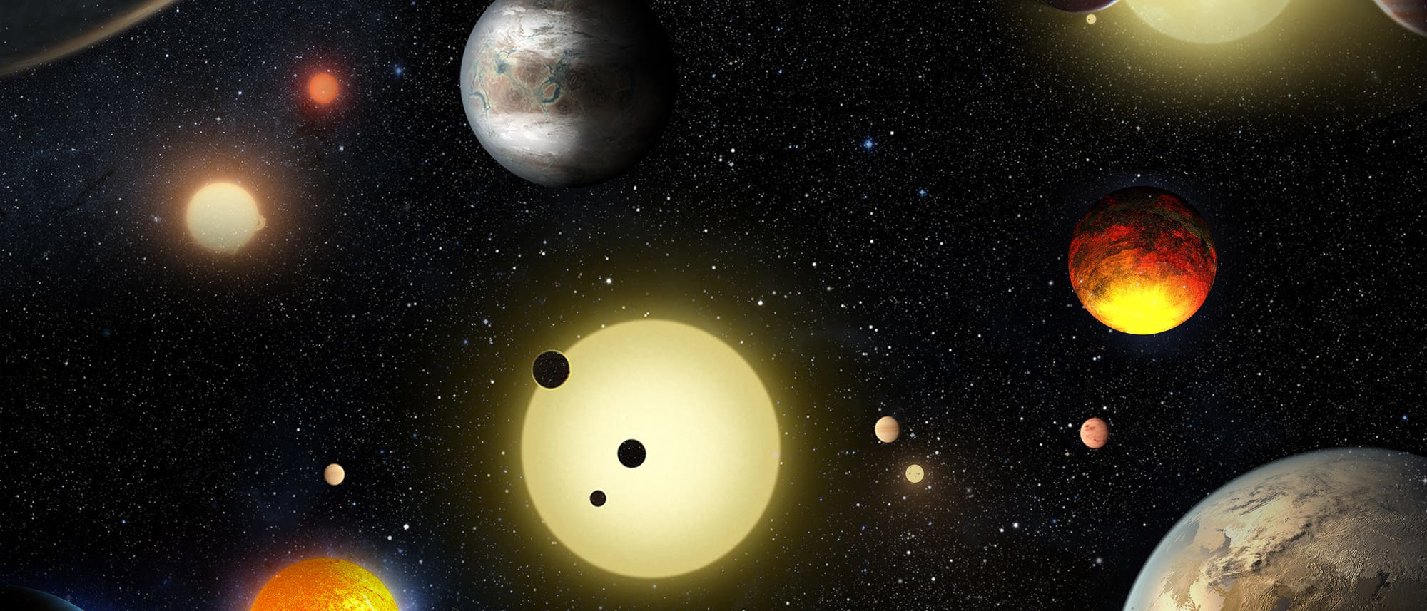 Astronomen haben schon zahlreiche Exoplaneten aufgespürt, aber noch keine zweite Erde. Astronomen haben schon zahlreiche Exoplaneten aufgespürt, aber noch keine zweite Erde.