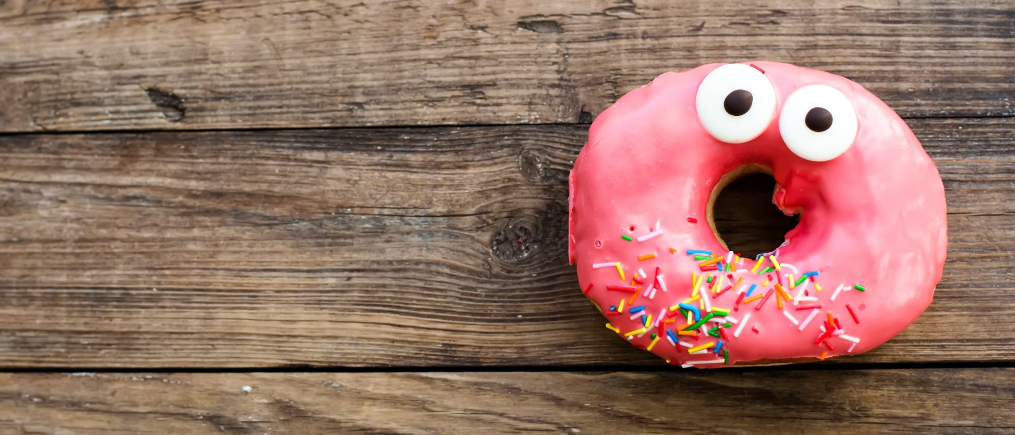 Donut mit Augen Donut mit Augen