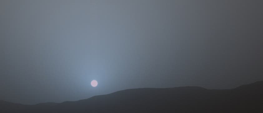 Abendblau auf dem Roten Planeten Abendblau auf dem Roten Planeten