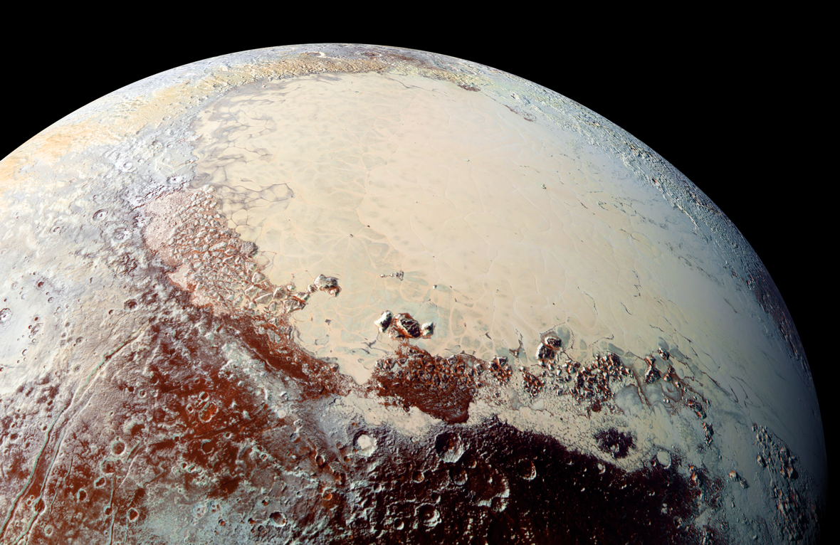 Die Region Sputnik Planitia auf Pluto