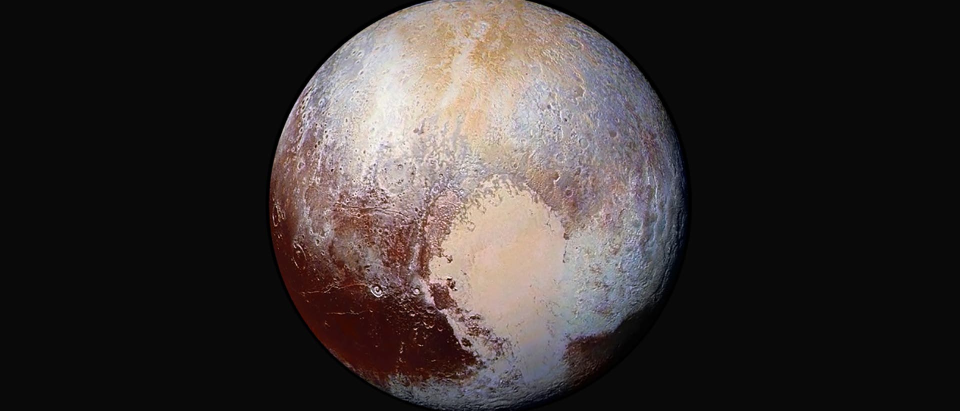 Falschfarbenbild des Pluto Falschfarbenbild des Pluto