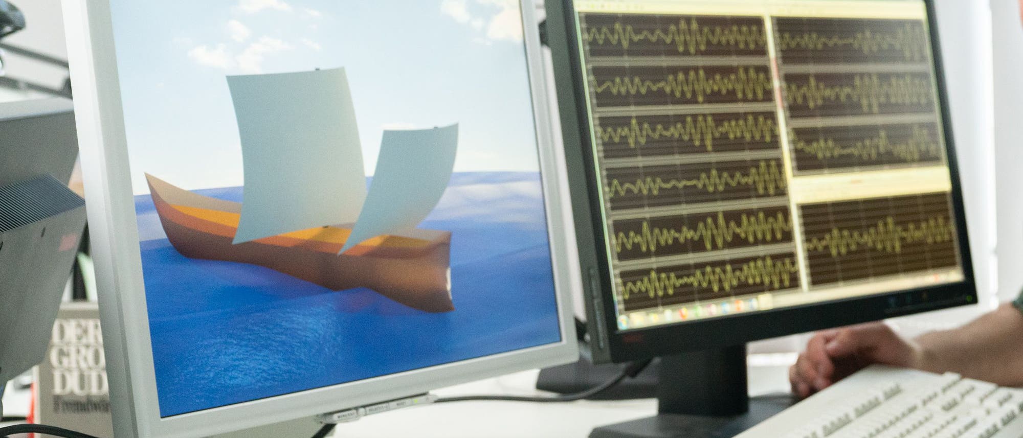Simulation eines römischen Handelsschiffs Simulation eines römischen Handelsschiffs
