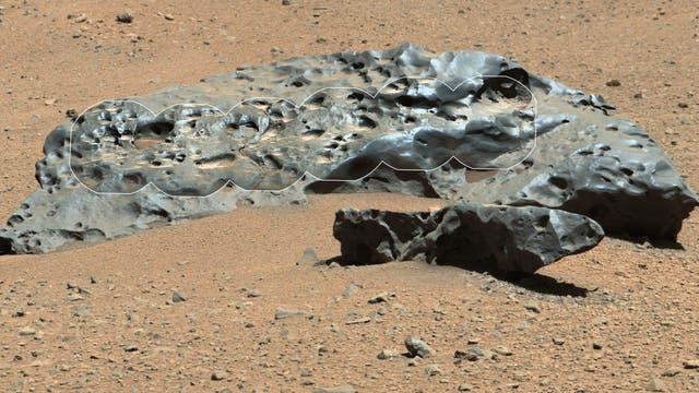 Der Meteorit "Lebanon" auf dem Mars