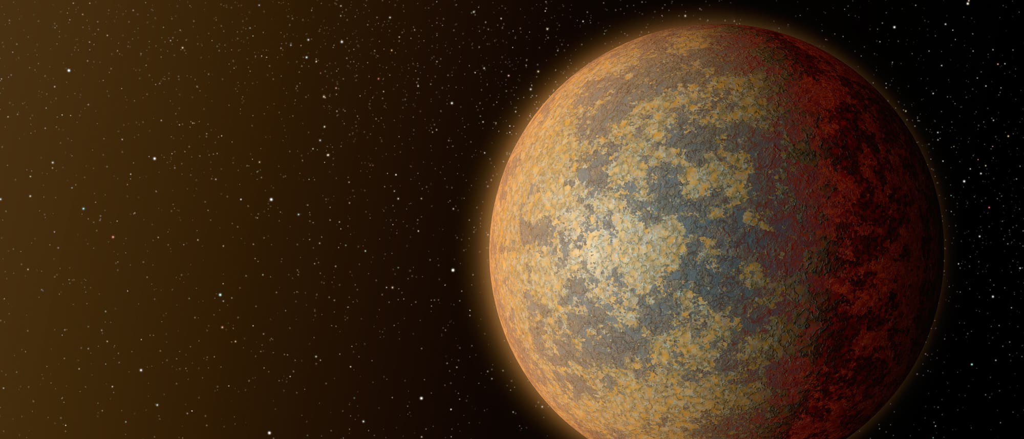 Exoplanet HD 219134b (künstl. Darstellung)