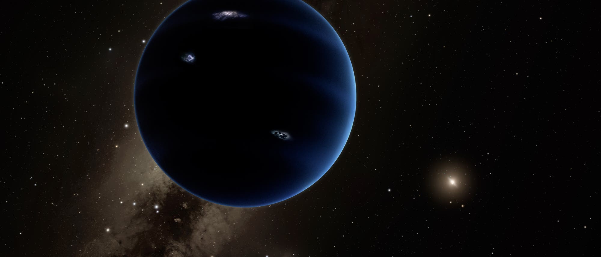 Planet X in einer künstlerischen Darstellung Planet X in einer künstlerischen Darstellung