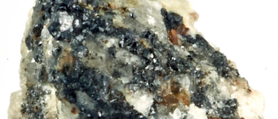 Gestein mit Quasikristallen Gestein mit Quasikristallen