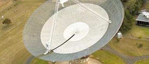 Das Radioteleskop von Parkes in Australien Das Radioteleskop von Parkes in Australien