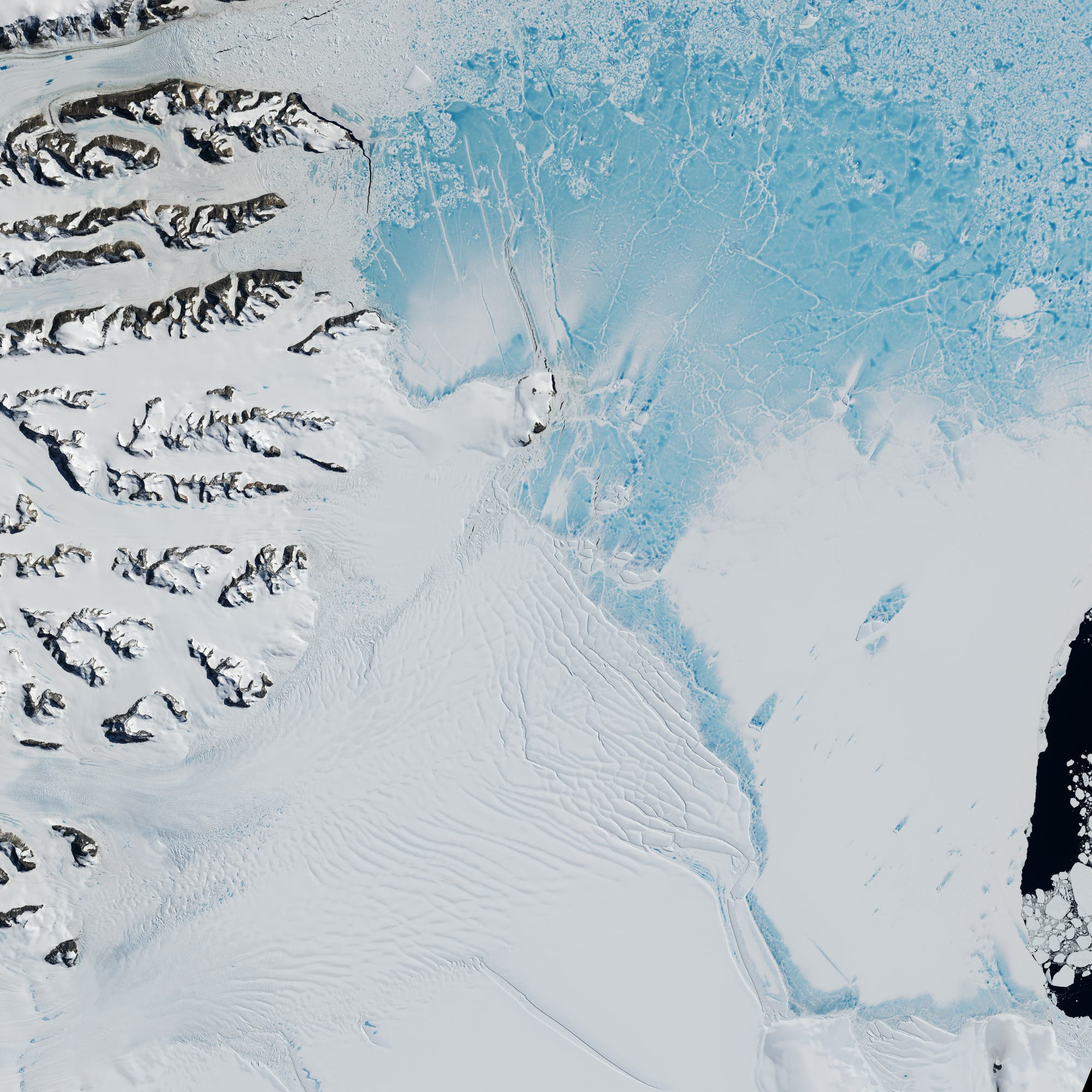 Das Eis der Antarktis schmilzt