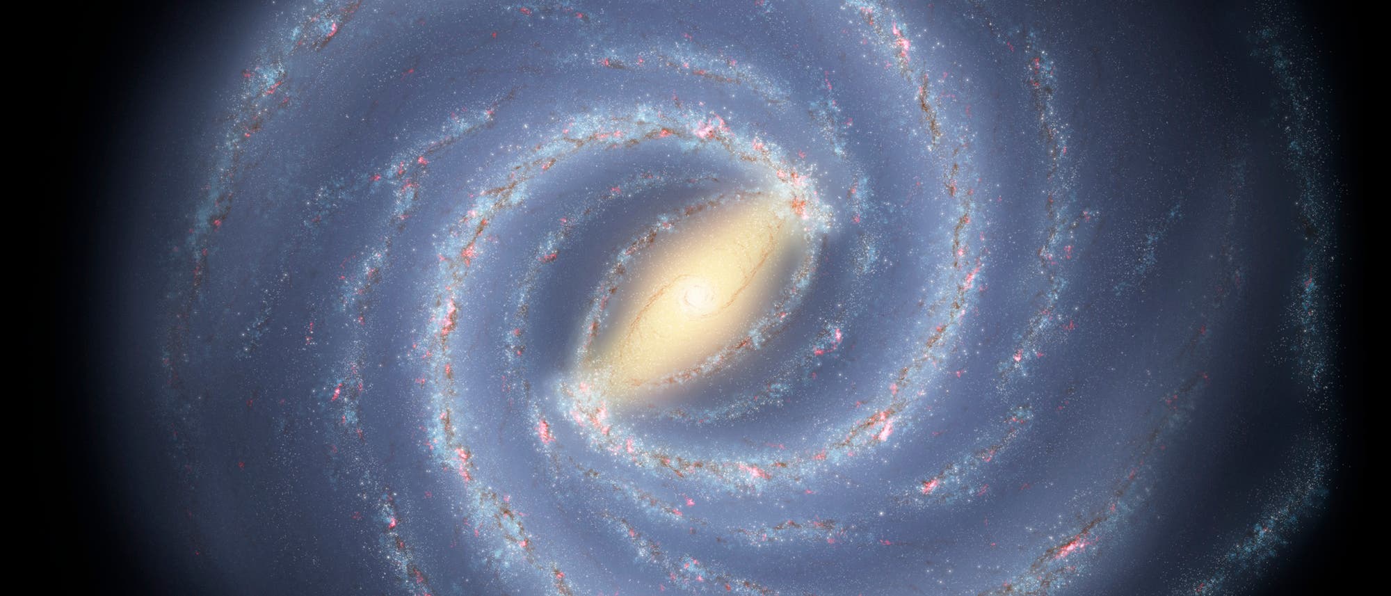 Unser Milchstraßensystem (künstlerische Darstellung)