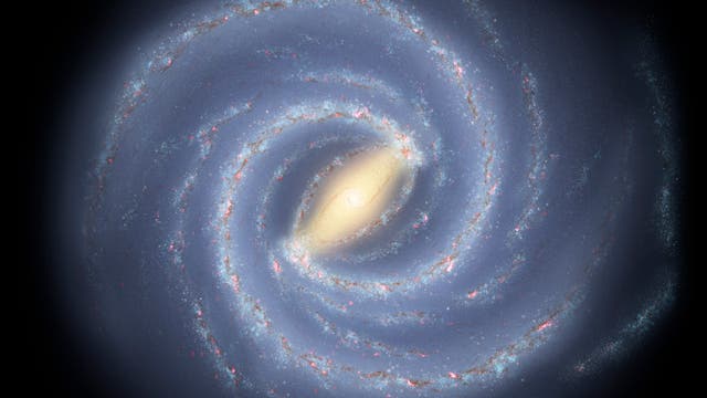 Unser Milchstraßensystem (künstlerische Darstellung)