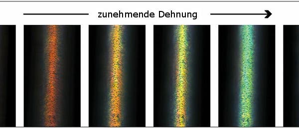 Eine Faser in allen Regenbogenfarben Eine Faser in allen Regenbogenfarben