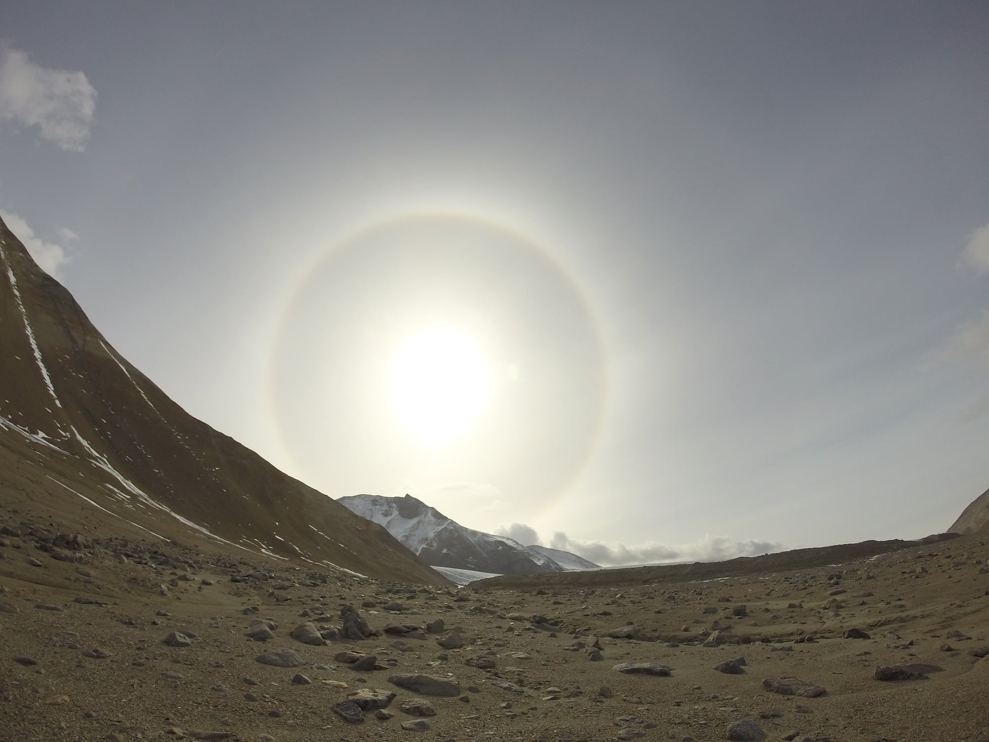 Halo über dem McMurdo-Trockental Halo über dem McMurdo-Trockental