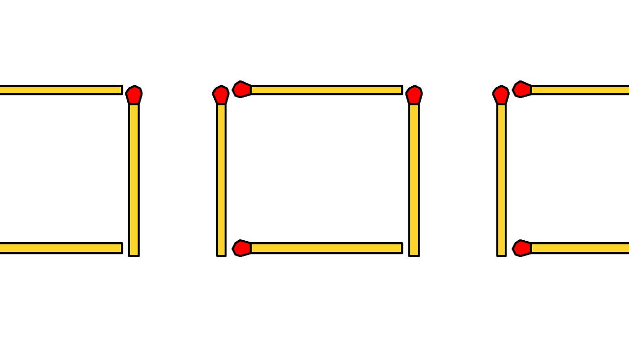 Wie müssen die Streichhölzer umgelegt werden?