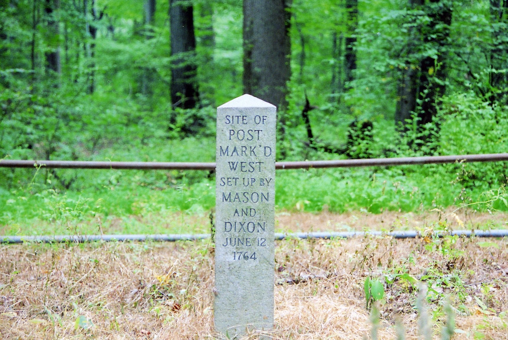 Denkmal am »Post mark'd West« Denkmal am »Post mark'd West«