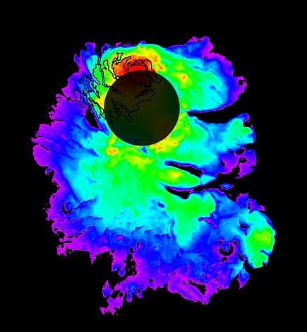 Eis am Mars-Südpol Eis am Mars-Südpol