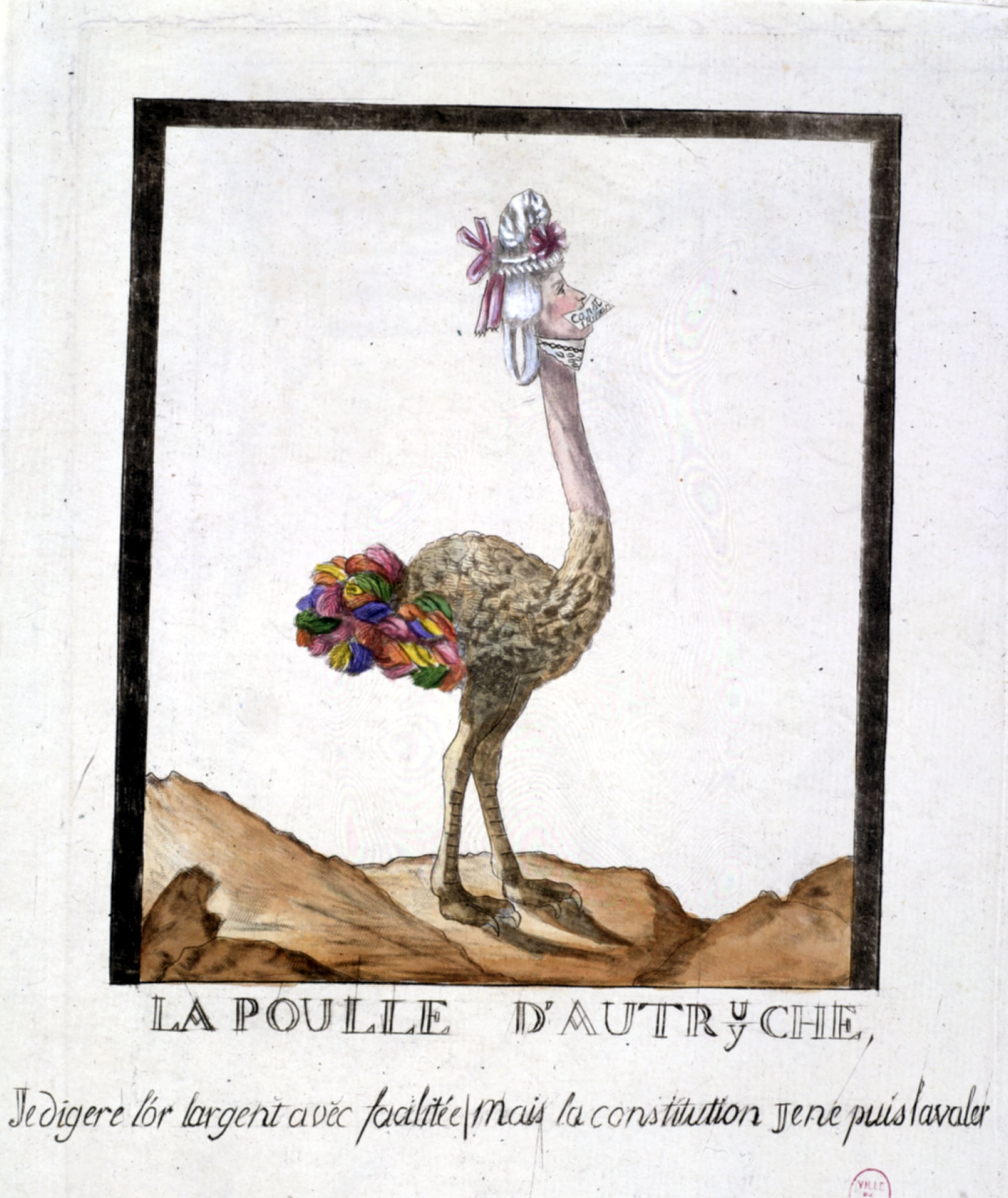 »La Poulle d'Autruyche« »La Poulle d'Autruyche«