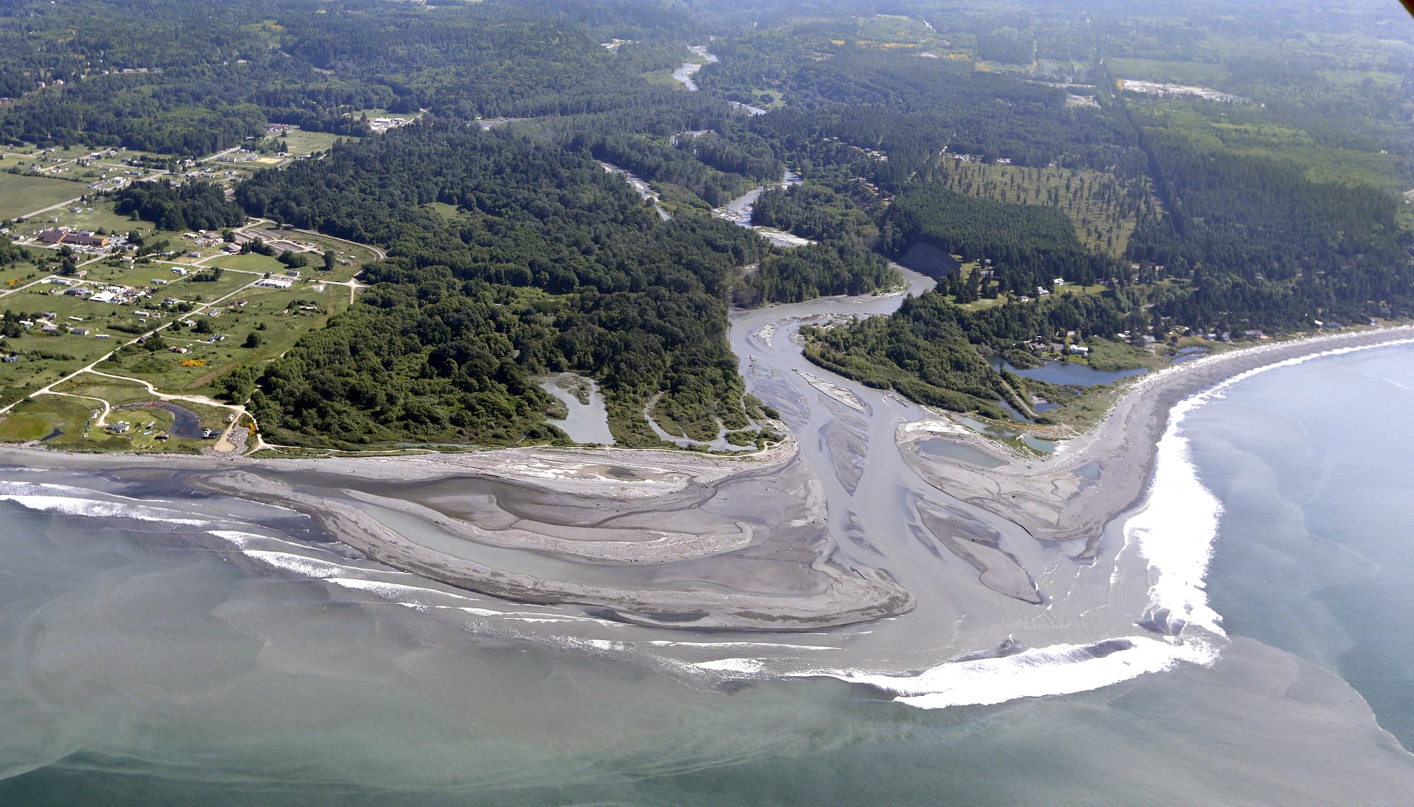 Die Mündung des Elwha-Flusses Die Mündung des Elwha-Flusses