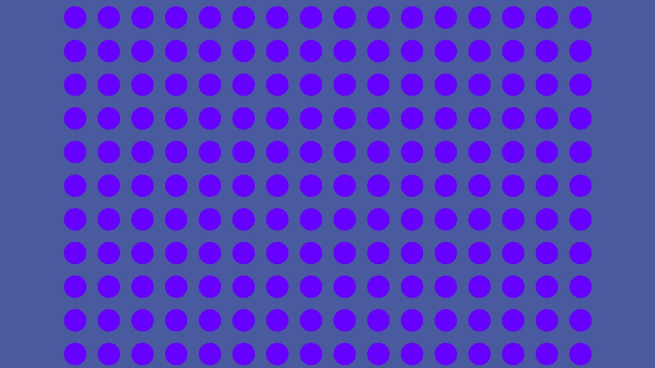 Sinnestäuschung: Welche Farbe haben diese Punkte?