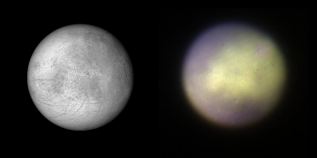 Jupitermond Europa im Blick vom Jupitermond Europa im Blick vom