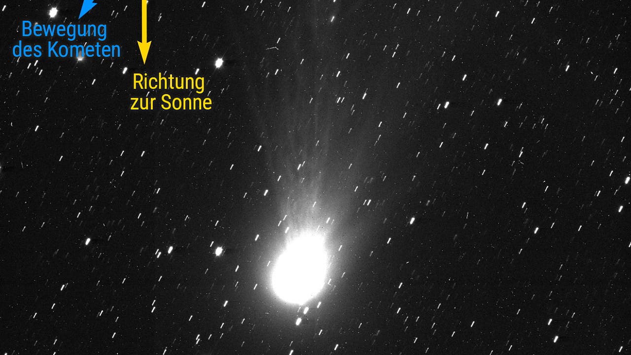 Bilder der Woche: Der interstellare Besucher im Visier der Raumsonde JUICE