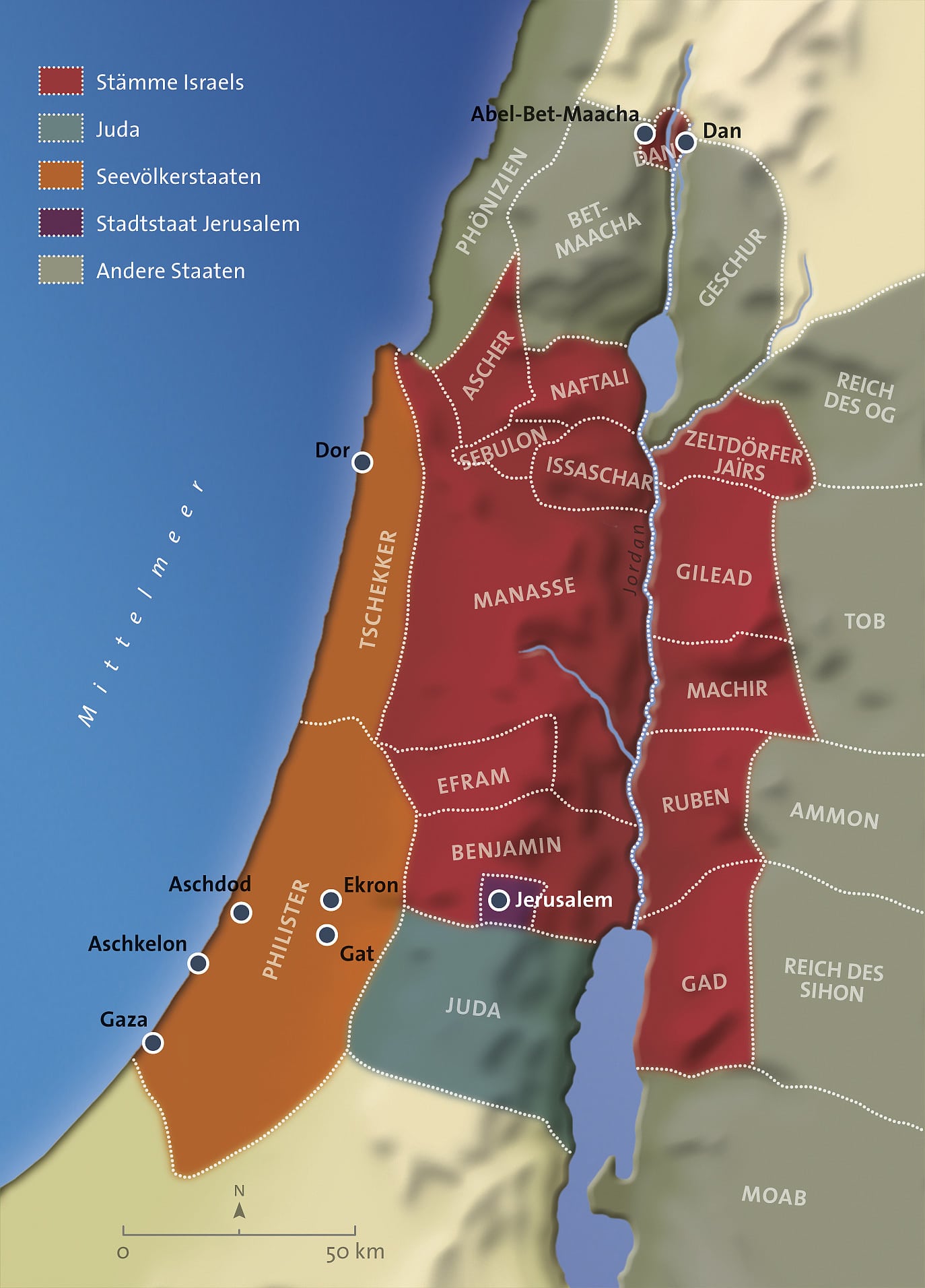 Altes landkarte testament israel Biblische Landkarte