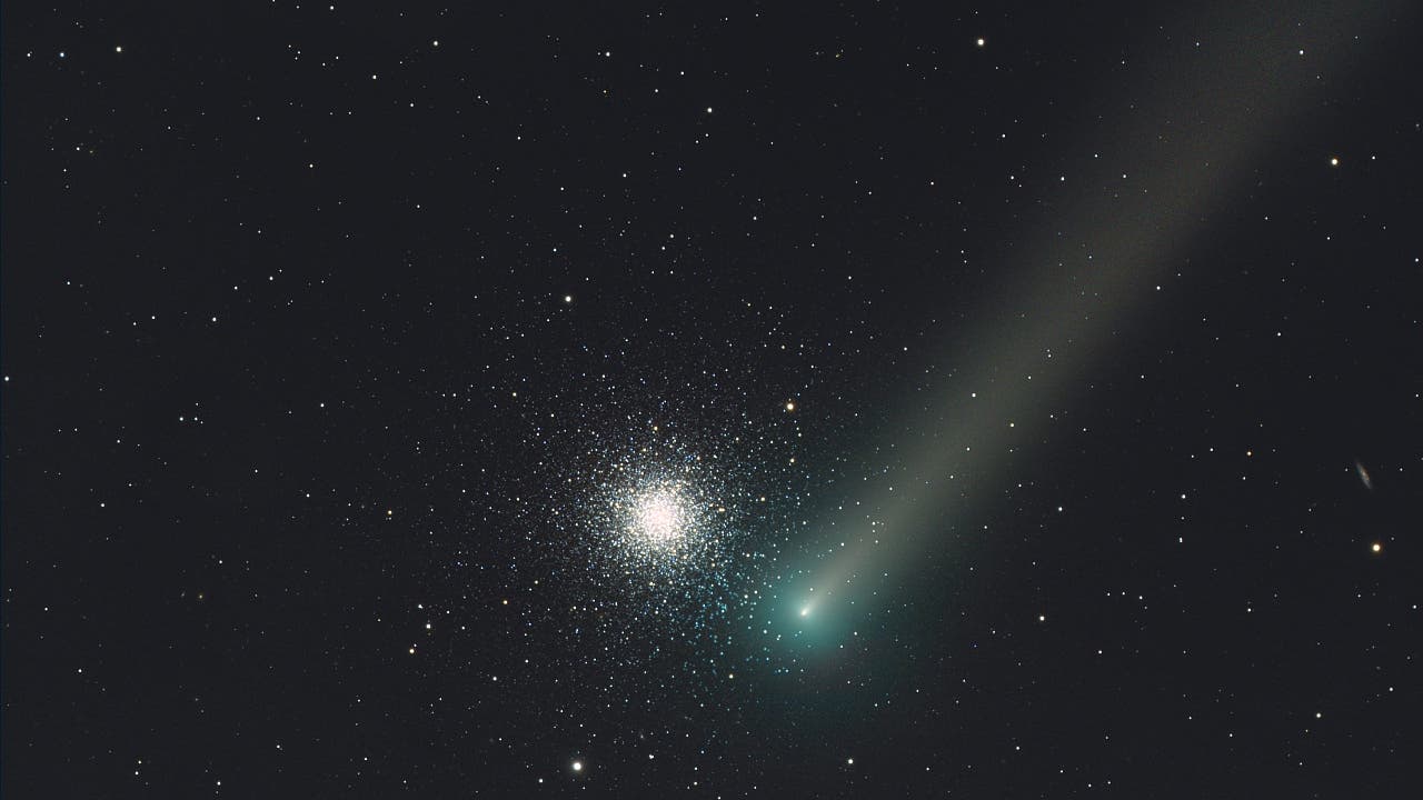 Kometen im März 2026: Komet Schaumasse steht einem Kugelsternhaufen nahe