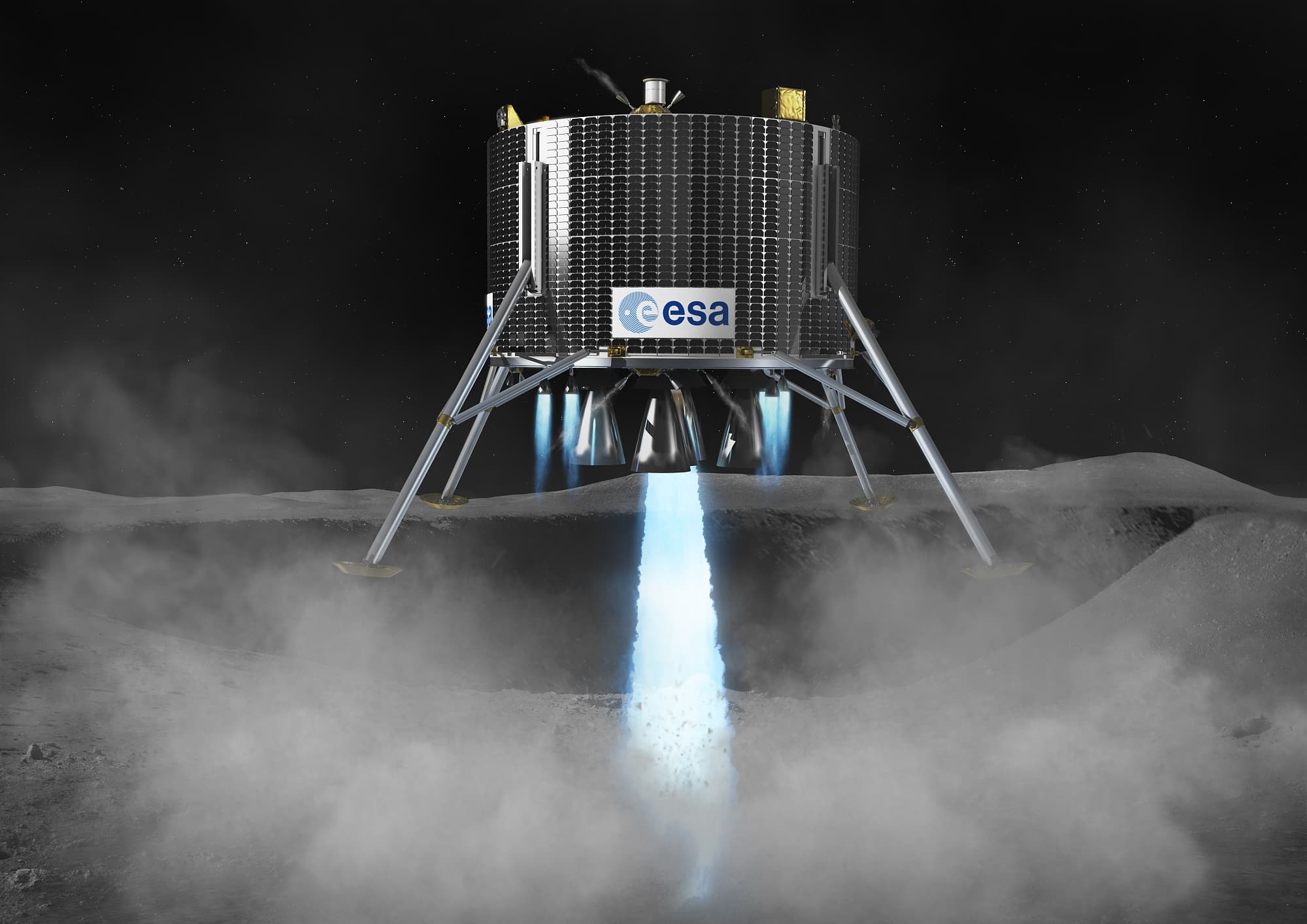 Lunar Lander landet auf dem Mond Lunar Lander landet auf dem Mond