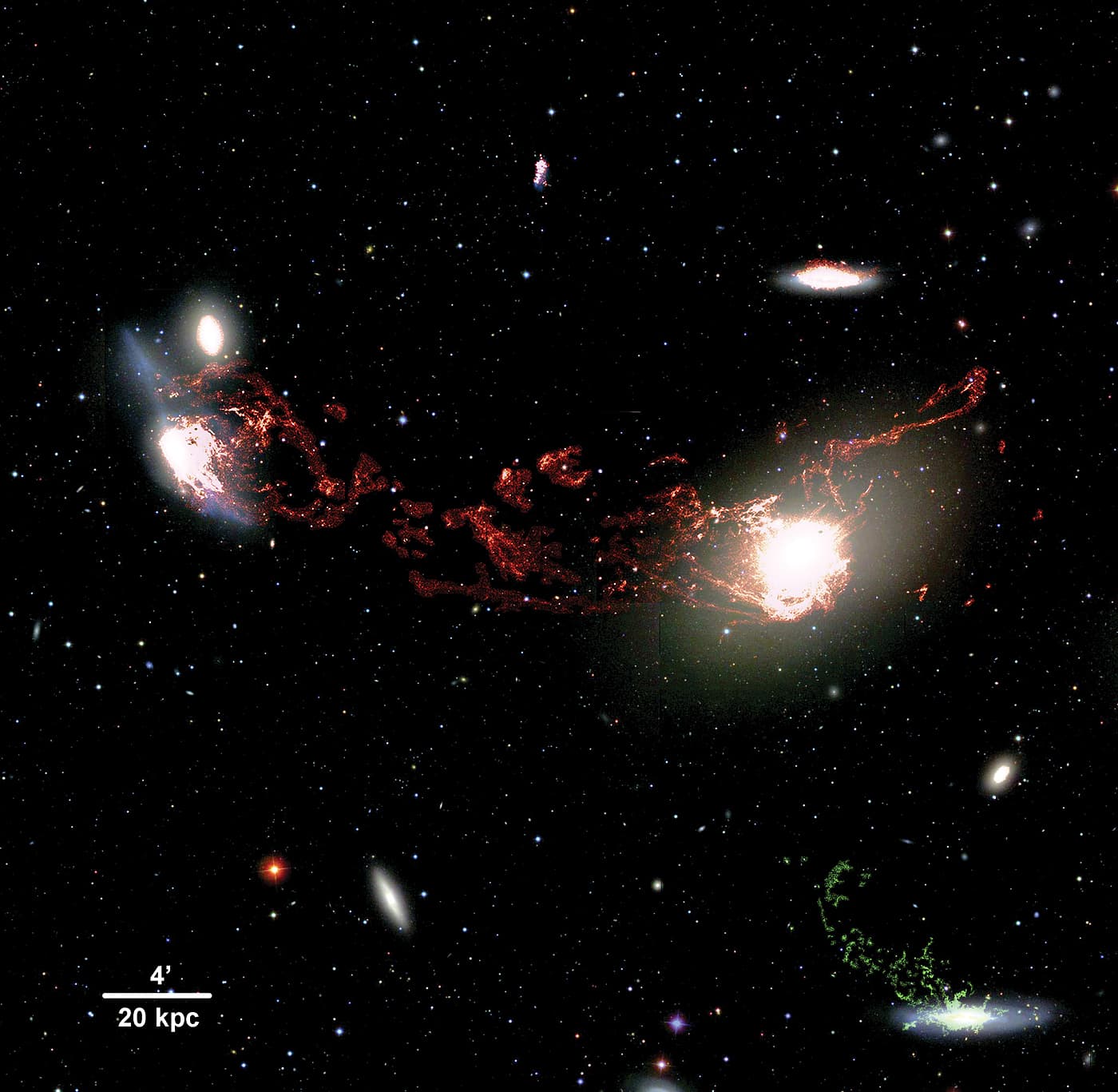 Brücke zwischen NGC 4438 und M86 Brücke zwischen NGC 4438 und M86