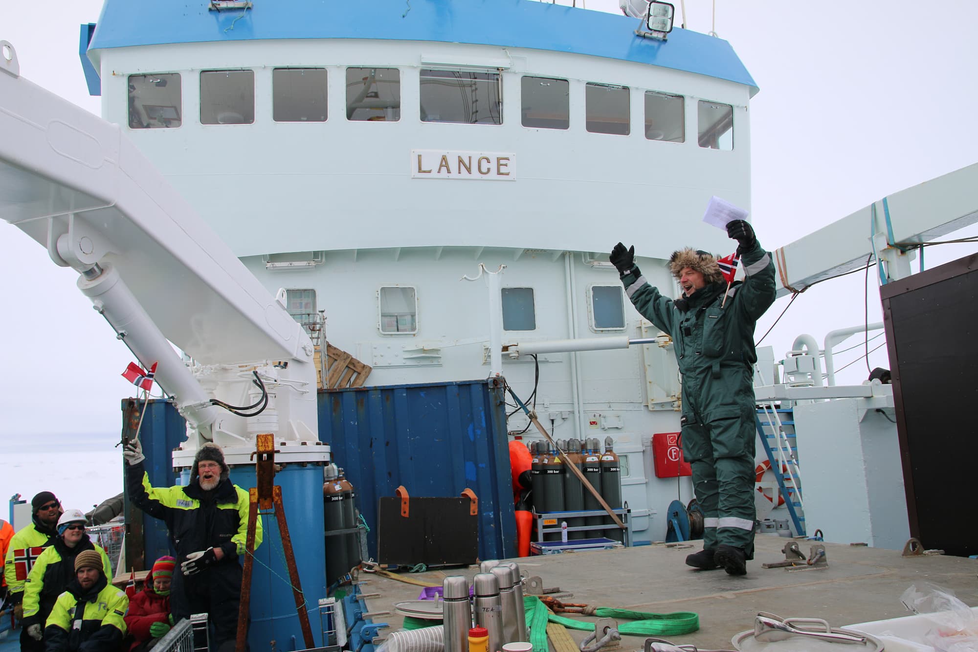 An Bord der Lance An Bord der Lance