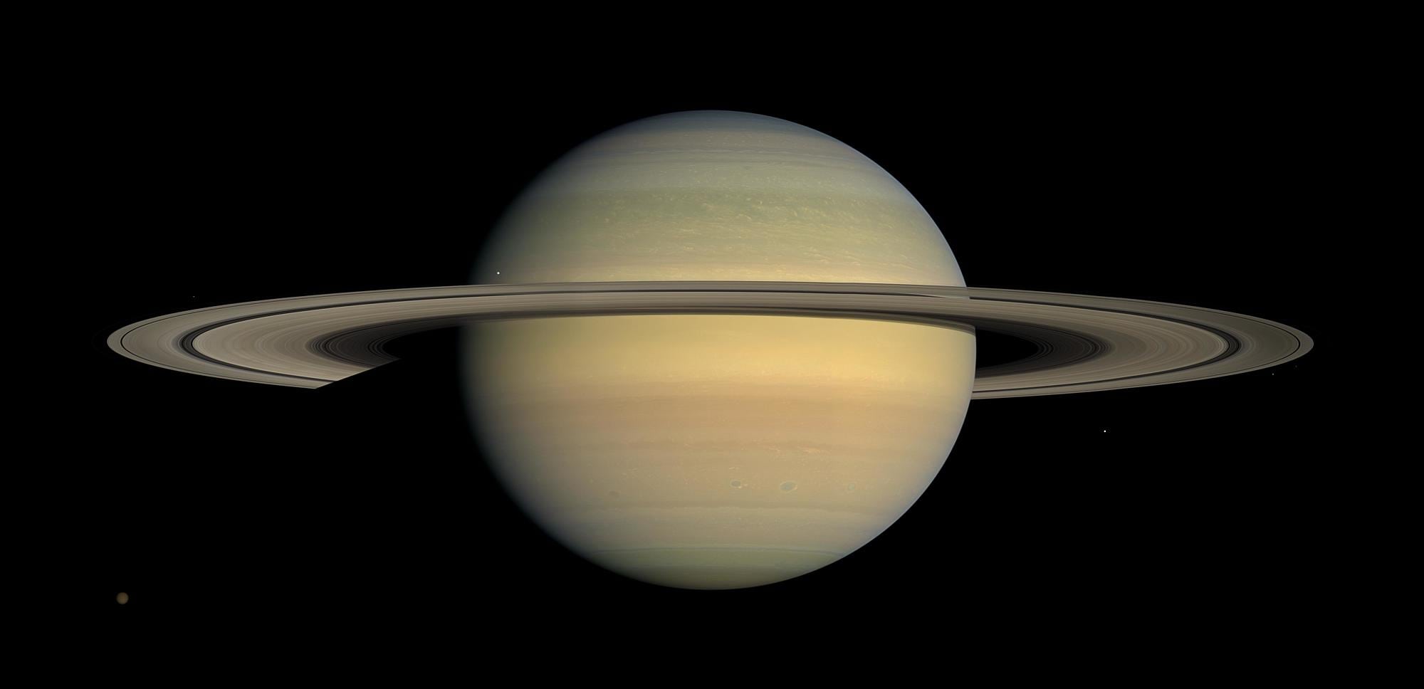 Ringplanet Saturn (Aufnahme der Raumsonde Cassini) Ringplanet Saturn (Aufnahme der Raumsonde Cassini)