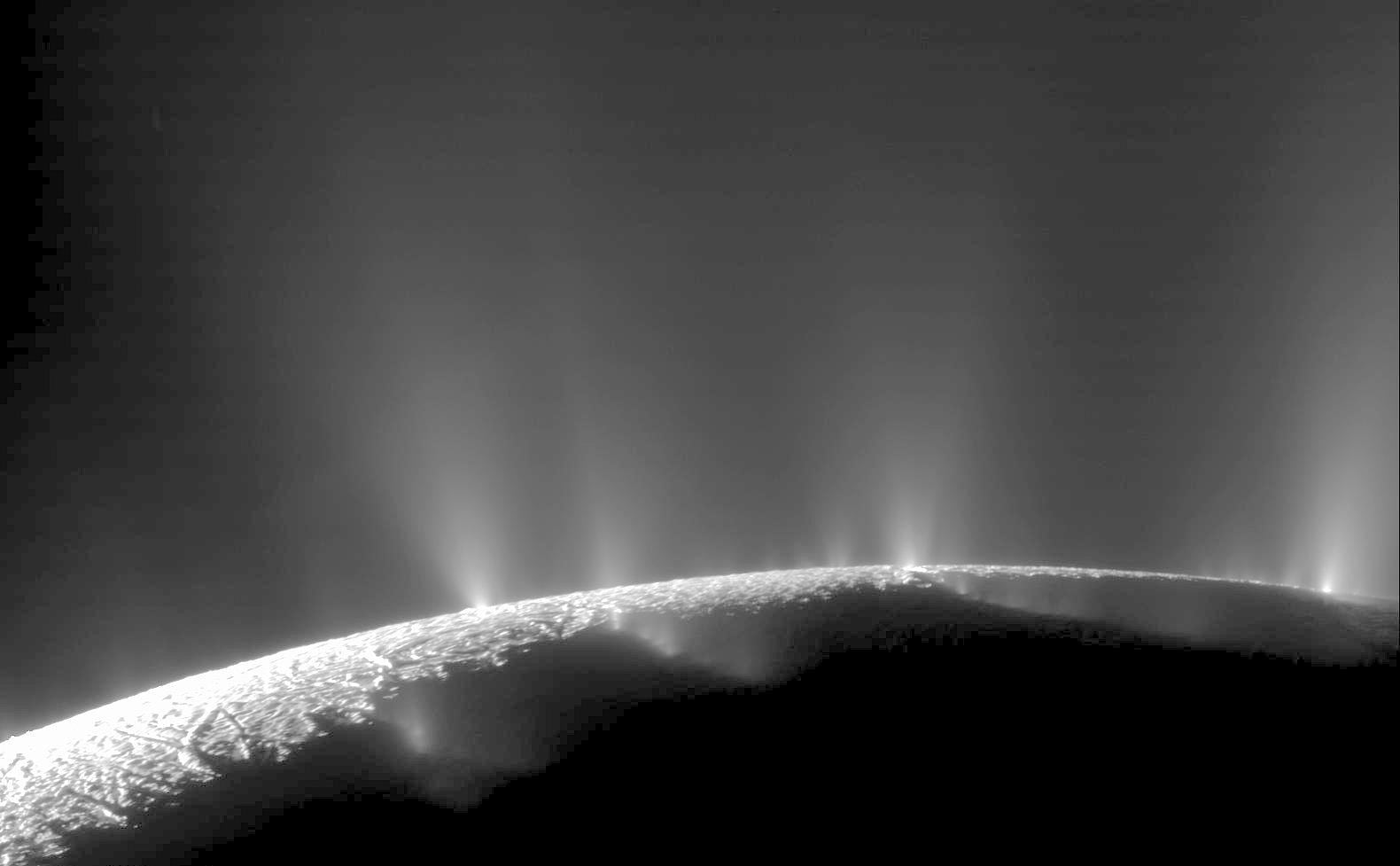 Das Geysir-Becken des Enceladus Das Geysir-Becken des Enceladus