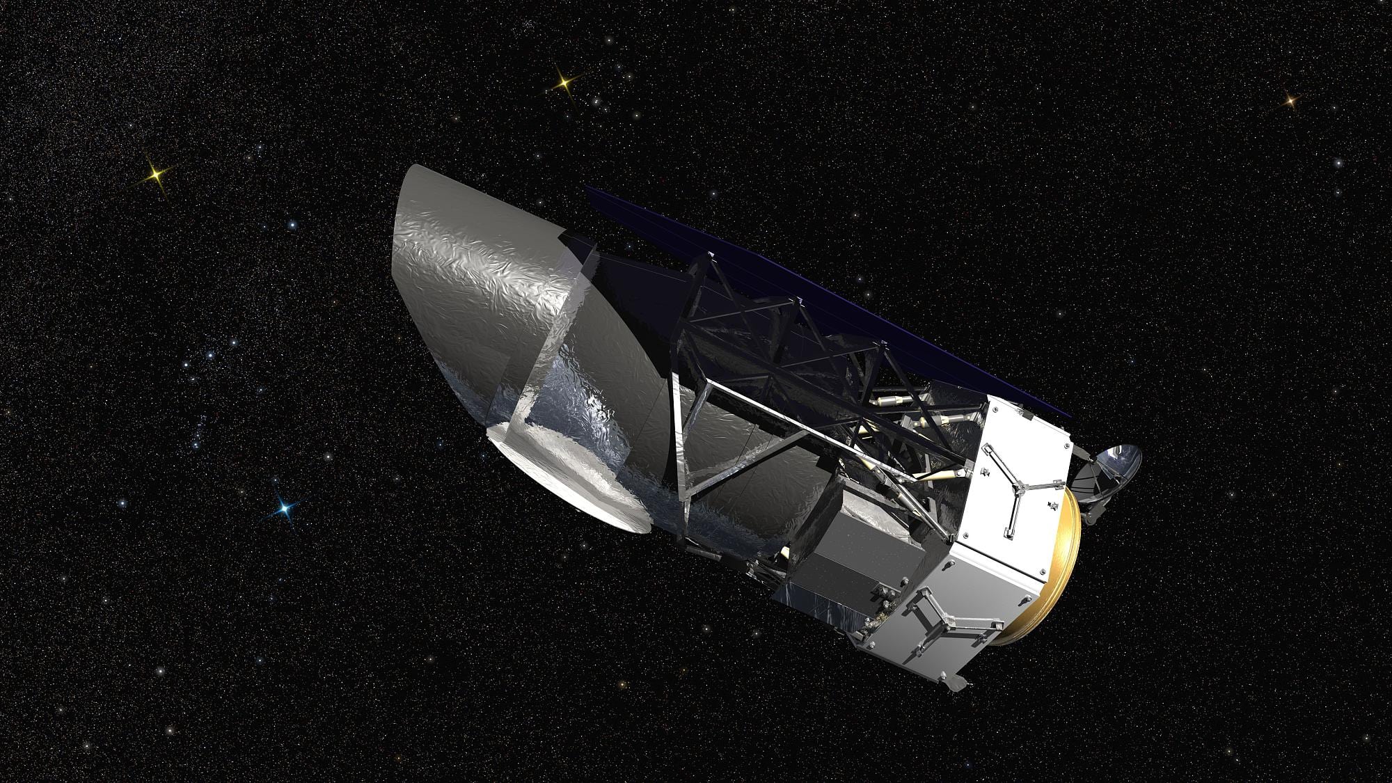 Das Weltraumteleskop WFIRST (Künstlerische Darstellung) Das Weltraumteleskop WFIRST (Künstlerische Darstellung)