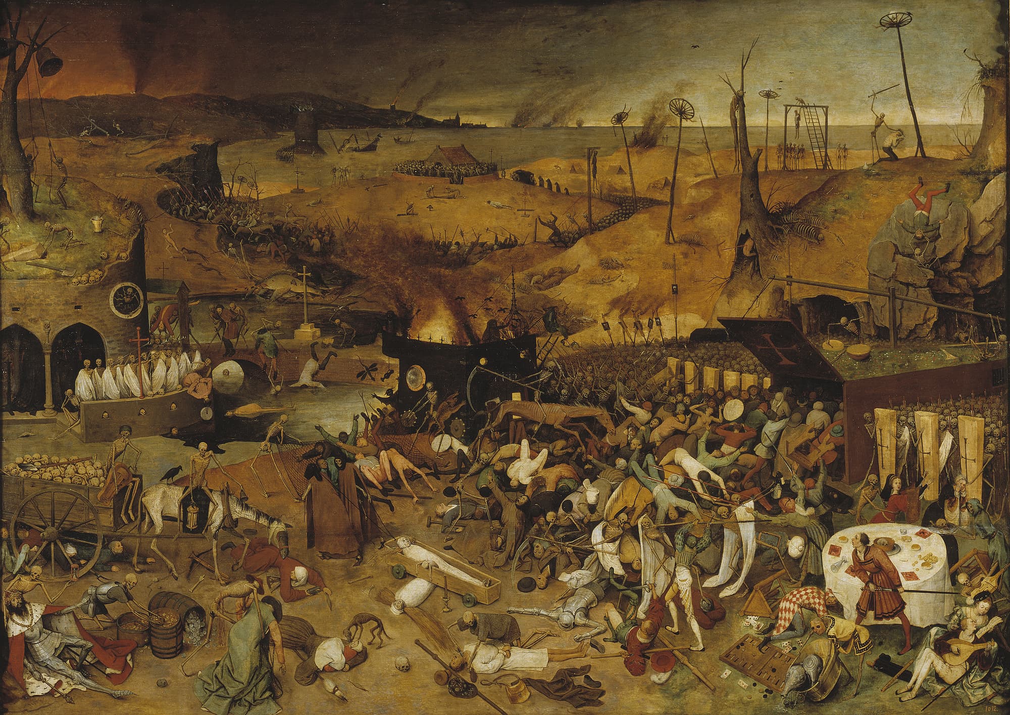 Gemälde von Pieter Bruegel dem Älteren: Der Triumph des Todes Gemälde von Pieter Bruegel dem Älteren: Der Triumph des Todes