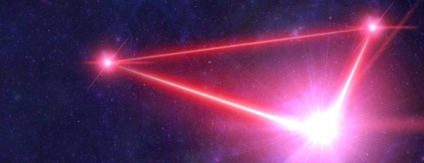 Laser-Dreieck LISA Laser-Dreieck LISA