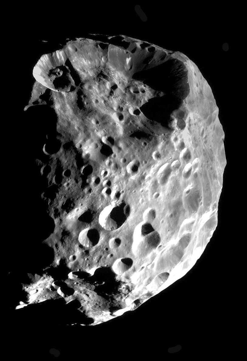 Bild des Saturnmond Phoebe Bild des Saturnmond Phoebe